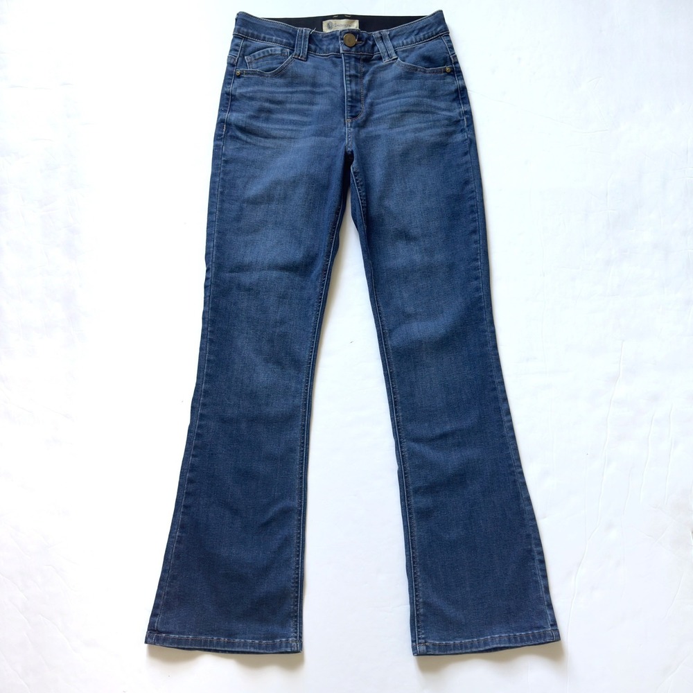 Democracy Ab Technology Bootcut Jeans Womens 8 Medium Wash Mid Rise Stretch Mom